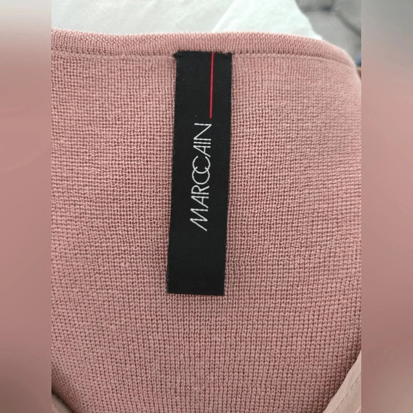 MarcCain Silk Layered Knit Dress sz 3 - Picture 5 of 9